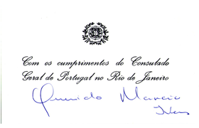 Cartão do Consulado Capa Frontal CD - 40 anos de Portugal